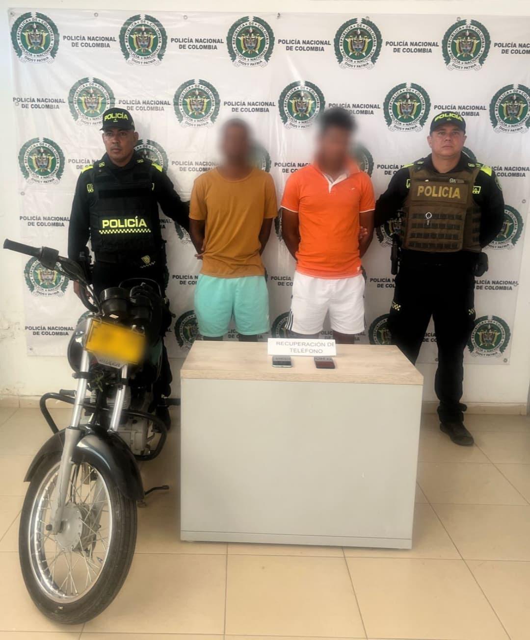 Captura de dos personas por el delito de hurto en Fonseca - Guajira Gráfica